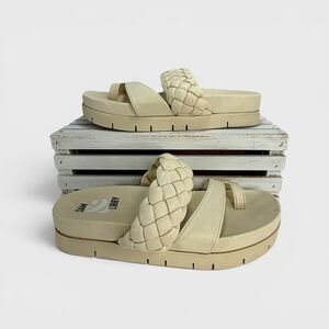 Sam & Libby Braided Platform Sandals Size 8